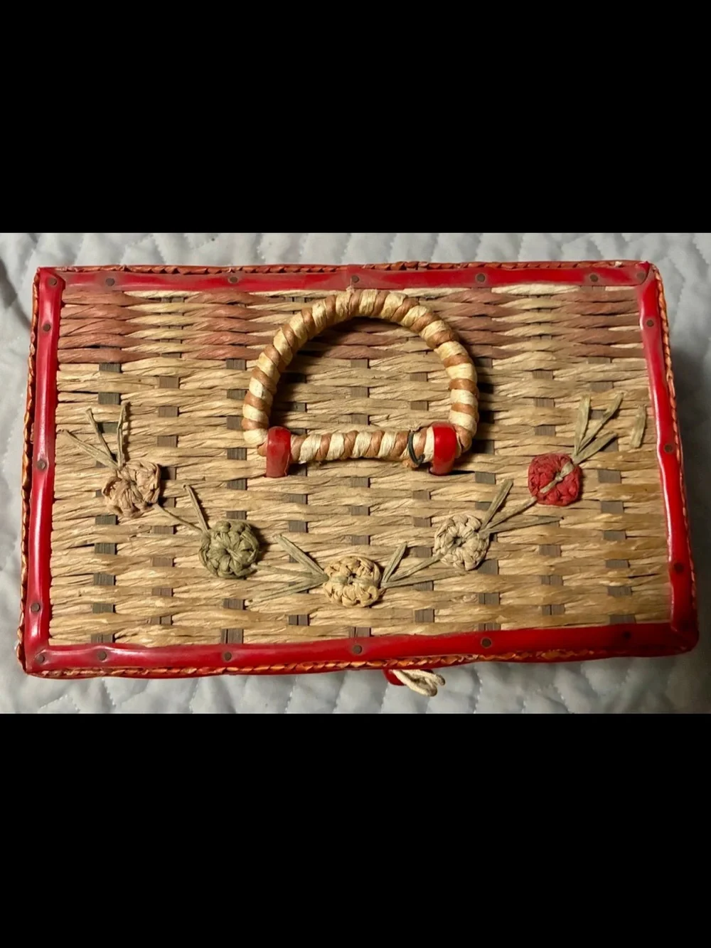 Vintage Sewing Basket 1960’s 70’s